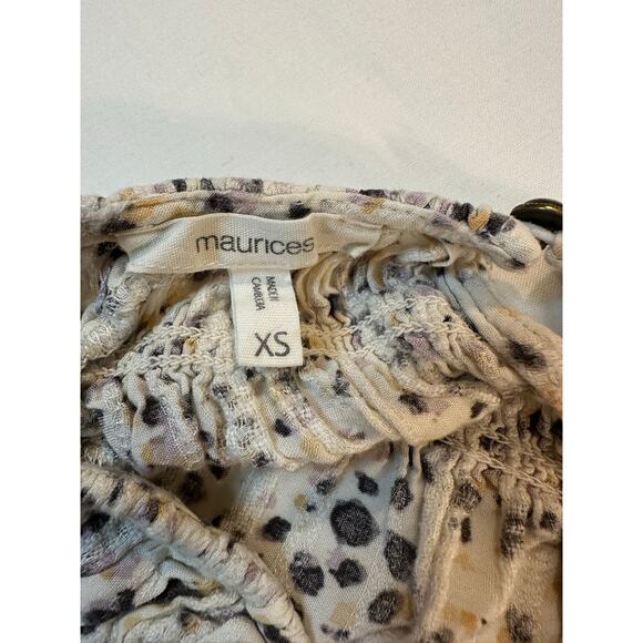 Fall Boho Floral Smocked Top by Maurices XS Chic Layered Boutique Giftable Style - Picture 7 of 7